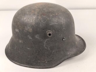 Heer, Stahlhelm Übergangsmodell Reichswehr / frühe Wehrmacht. In allen Teilen original und zusammengehöriges Stück, Ungereinigt, ET64