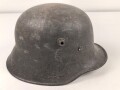 Heer, Stahlhelm Übergangsmodell Reichswehr / frühe Wehrmacht. In allen Teilen original und zusammengehöriges Stück, Ungereinigt, ET64