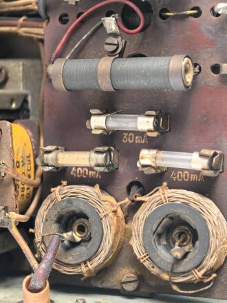 Wehrmacht Rundfunkempfänger WR1, Originallack, datiert 1941, Funktion nicht geprüft