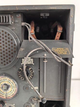 Wehrmacht Rundfunkempfänger WR1, Originallack, datiert 1941, Funktion nicht geprüft