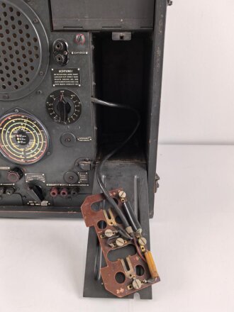 Wehrmacht Rundfunkempfänger WR1, Originallack, datiert 1941, Funktion nicht geprüft