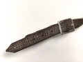 Luftwaffe, Stahlhelm Kinnriemen für Modell 1935. Gebraucht, vermutlich mit Schuhcreme nochmals "gebräunt"
