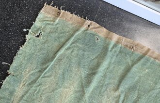 Polizei III.Reich, Teil eines gewaltigen, handbemalten Wandbehanges. Souvenier eines amerikanischen Soldaten aus dem 2. Weltkrieg. Maße etwa 190 x 200cm