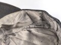 Luftwaffe, Feldmütze Modell 1943 für Mannschaften. Späte, " leichte " Ausführung. Leicht angeschmutzt, Kopfgrösse gemessen 54