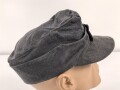 Luftwaffe, Feldmütze Modell 1943 für Mannschaften. Späte, " leichte " Ausführung. Leicht angeschmutzt, Kopfgrösse gemessen 54
