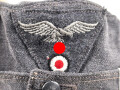 Luftwaffe, Feldmütze Modell 1943 für Mannschaften. Späte, " leichte " Ausführung. Leicht angeschmutzt, Kopfgrösse gemessen 54
