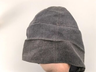 Luftwaffe, Feldmütze Modell 1943 für Mannschaften. Späte, " leichte " Ausführung. Leicht angeschmutzt, Kopfgrösse gemessen 54