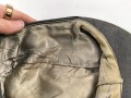 Luftwaffe, Feldmütze Modell 1943 für Mannschaften. Späte, " leichte " Ausführung. Leicht angeschmutzt, Kopfgrösse gemessen 54