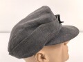 Luftwaffe, Feldmütze Modell 1943 für Mannschaften. Späte, " leichte " Ausführung. Leicht angeschmutzt, Kopfgrösse gemessen 54