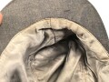 Luftwaffe, Feldmütze Modell 1943 für Mannschaften. Späte, " leichte " Ausführung. Leicht angeschmutzt, Kopfgrösse gemessen 54