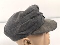 Luftwaffe, Feldmütze Modell 1943 für Mannschaften. Späte, " leichte " Ausführung. Leicht angeschmutzt, Kopfgrösse gemessen 54