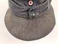 Luftwaffe, Feldmütze Modell 1943 für Mannschaften. Späte, " leichte " Ausführung. Leicht angeschmutzt, Kopfgrösse gemessen 54