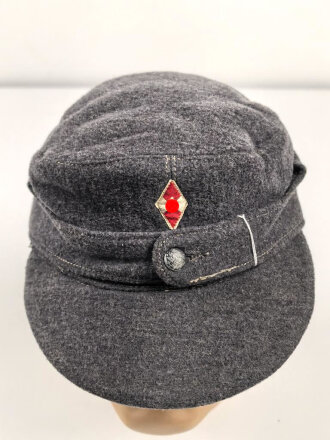 Feldmütze für Flakhelfer der Hitlerjugend. Leicht getragenes Stück , Kopfgrösse 58, die Raute original vernäht
