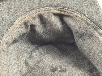 Heer, Feldmütze Modell 1943 für Mannschaften. Italienische Fertigung, typische lackierte Holzknöpfe,  Kopfgrösse 56