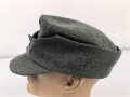 Heer, Feldmütze Modell 1943 für Mannschaften. Italienische Fertigung, typische lackierte Holzknöpfe,  Kopfgrösse 56