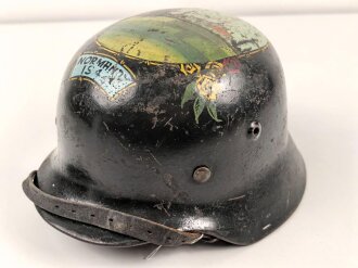 Souvenir Stahlhelm eines amerikanischen Soldaten der in...