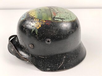 Souvenir Stahlhelm eines amerikanischen Soldaten der in...