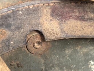 1. Weltkrieg, Stahlhelm Modell 1916. Ungereinigtes Souvenir eines amerikanischen Soldaten im 1. Weltkrieg