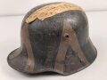 1. Weltkrieg, Stahlhelm Modell 1916. Ungereinigtes Souvenir eines amerikanischen Soldaten im 1. Weltkrieg