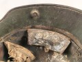 1. Weltkrieg, Stahlhelm Modell 1916. Ungereinigtes Souvenir eines amerikanischen Soldaten im 1. Weltkrieg