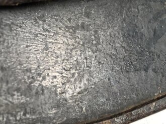 Luftwaffe, Stahlhelm Rautarn Modell 1935. In allen Teilen original und zusammengehörig, Hersteller  nicht sichtbar, 64er Glocke. Ungereinigtes Stück