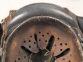 Luftwaffe, Stahlhelm Rautarn Modell 1935. In allen Teilen original und zusammengehörig, Hersteller  nicht sichtbar, 64er Glocke. Ungereinigtes Stück