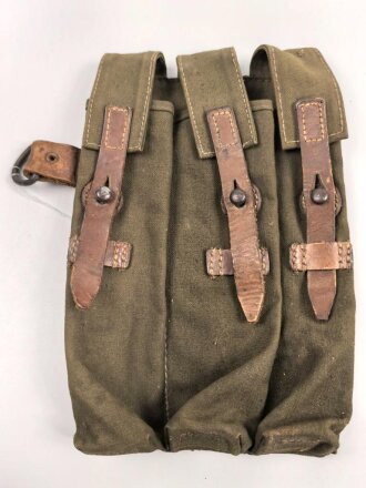 Magazintasche für MP 38 und 40 der Wehrmacht. getragenes Stück in gutem Gesamtzustand