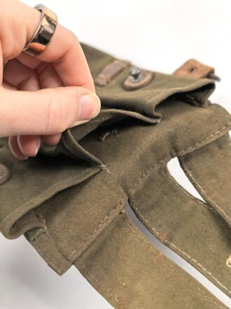 Magazintasche für MP 38 und 40 der Wehrmacht. getragenes Stück in gutem Gesamtzustand