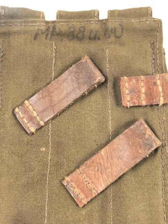 Magazintasche für MP 38 und 40 der Wehrmacht. getragenes Stück in gutem Gesamtzustand