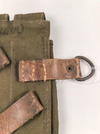 Magazintasche für MP 38 und 40 der Wehrmacht. getragenes Stück in gutem Gesamtzustand
