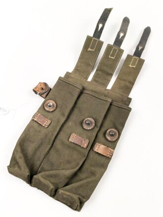 Magazintasche für MP 38 und 40 der Wehrmacht. getragenes Stück in gutem Gesamtzustand