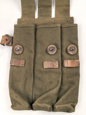 Magazintasche für MP 38 und 40 der Wehrmacht. getragenes Stück in gutem Gesamtzustand