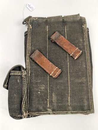 Magazintasche für MP 38 und 40 der Wehrmacht. Getragenes Stück in gutem Gesamtzustand, seltene Ausführung