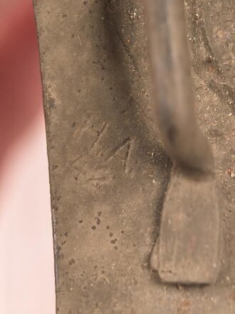 Afrikakorps Luftwaffe, Koppelschloss mit grüner Webzunge. Eisen lackiert, Hersteller H.A.42 für H.Arld Nürnberg . Ungetragen