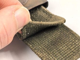 Afrikakorps Luftwaffe, Koppelschloss mit grüner Webzunge. Eisen lackiert, Hersteller H.A.42 für H.Arld Nürnberg . Ungetragen