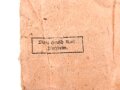Defekte Tüte zum Kriegsverdienstkreuz 2. Klasse mit Schwertern , Hersteller  Moritz Hausch, Pforzheim