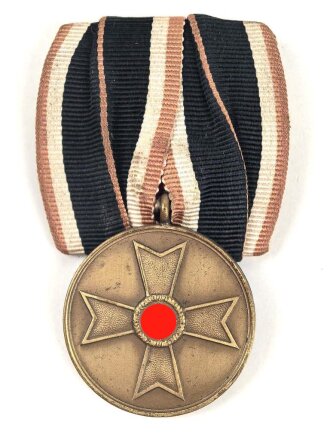 Kriegsverdienstmedaille 1939 an Einzelspange, frühes Band orange