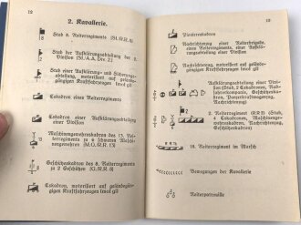 H. Dv. 272 "Muster für taktische Truppenzeichen" datiert 1928, 64 Seiten, gebraucht, DIN A6