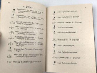 H. Dv. 272 "Muster für taktische Truppenzeichen" datiert 1928, 64 Seiten, gebraucht, DIN A6
