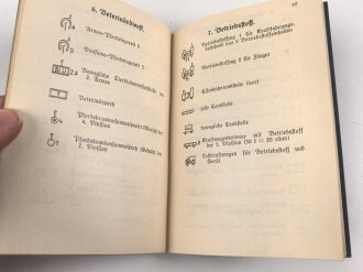H. Dv. 272 "Muster für taktische Truppenzeichen" datiert 1928, 64 Seiten, gebraucht, DIN A6