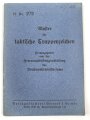 H. Dv. 272 "Muster für taktische Truppenzeichen" datiert 1928, 64 Seiten, gebraucht, DIN A6