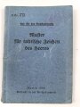 H. Dv. 272 "Muster für taktische Truppenzeichen" datiert 1936, 128 Seiten, gebraucht, DIN A6
