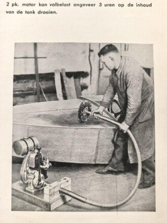 Niederlande "Stationnaire Sachs Motor" datiert 1933, 10 Seiten, gebraucht, DIN A5, niederländisch