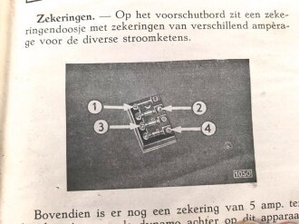 Niederlande "Handleiding voor onderhoud van uw Opel Vrachtwagen" datiert 1940, 76 Seiten, gebraucht, DIN A5, niederländisch, wasserschaden