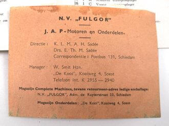 Niederlande "Handleiding voor onderhoud van uw Opel Vrachtwagen" datiert 1940, 76 Seiten, gebraucht, DIN A5, niederländisch, wasserschaden