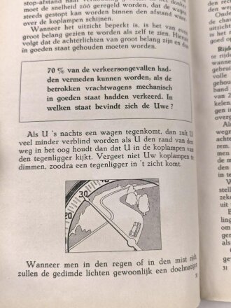 Niederlande "Handleiding voor onderhoud van uw Opel Vrachtwagen" datiert 1940, 76 Seiten, gebraucht, DIN A5, niederländisch, wasserschaden