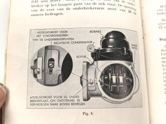 Niederlande "Handleiding, Ford Lincoln Zephyr V12 " datiert 1937, 60 Seiten, gebraucht, DIN A5, niederländisch, wasserschaden