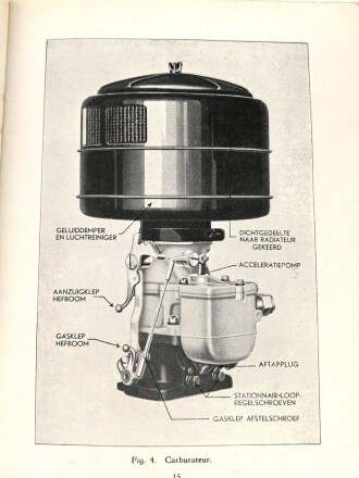 Niederlande "Handleiding, Ford Lincoln Zephyr V12 " datiert 1937, 60 Seiten, gebraucht, DIN A5, niederländisch, wasserschaden