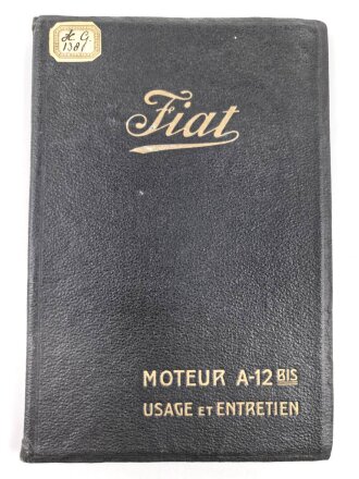 Frankreich "Fiat Moteur A-12 bis Usage et...