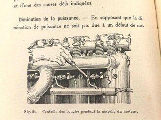 Frankreich "Fiat Moteur A-12 bis Usage et Entretien" datiert 1937, 78 Seiten, gebraucht, DIN A5, französisch